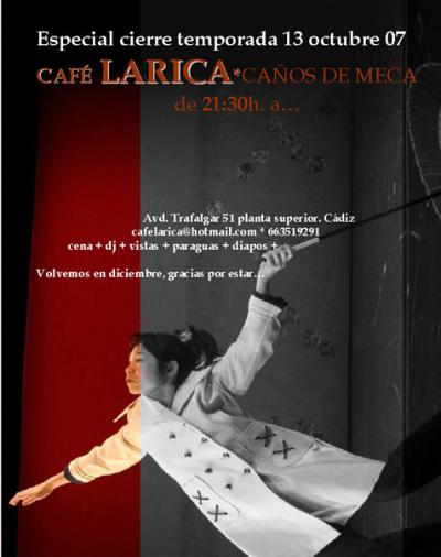 Poster design by Javiero Lebrato Larica Cafe